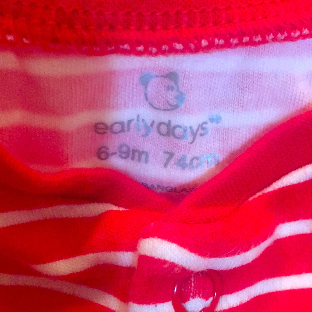 Red & White Striped Sleeper - Picture 4 of 4